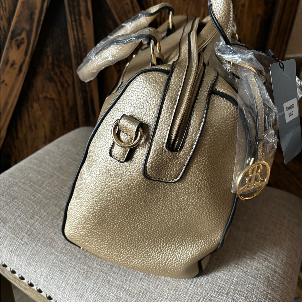 Bella Rose Closet Elegant Gold Satchel 3 Piece - Picture 10 of 16